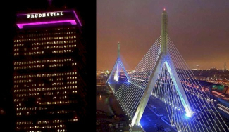 Purple Boston Prudential And Zakim 